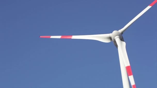 Wind turbine, closeup — Stock Video