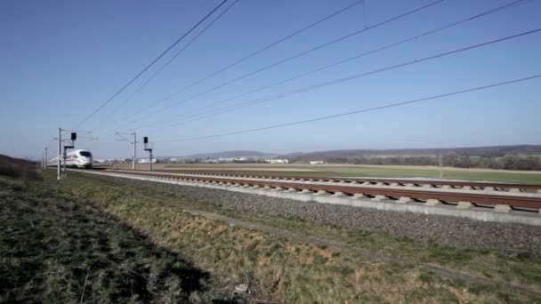 ICE tedesco Treno ad alta velocità — Video Stock