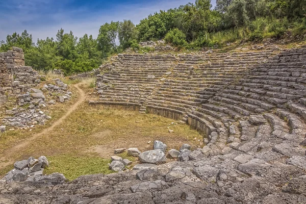 at phaselis antik kenti Kalıntıları.