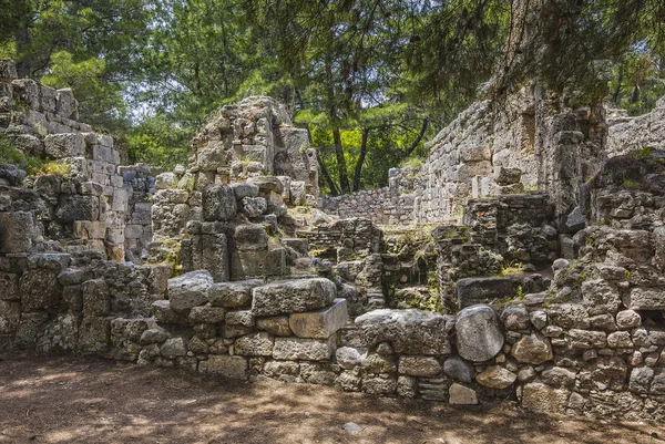 at phaselis antik kenti Kalıntıları.