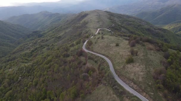 Sırbistan Knjazevac Yakınlarındaki Eski Dağ Starı Planinasındaki Tarlalar Ağaçlardan Geçen — Stok video
