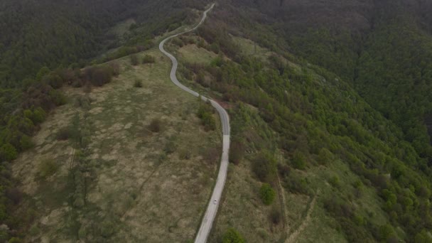 Sırbistan Knjazevac Yakınlarındaki Eski Dağ Starı Planinasındaki Tarlalar Ağaçlardan Geçen — Stok video
