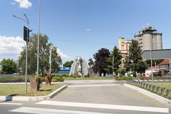 Krusevac Serbia 2022 City Krusevac Sunny Summer Day Street Monument — Zdjęcie stockowe