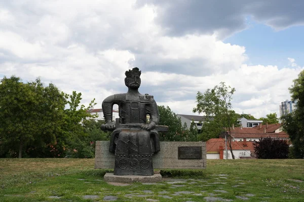 Krusevac Serbia 2022 Statue Monument Prince Lazar Krusevac — Foto de Stock