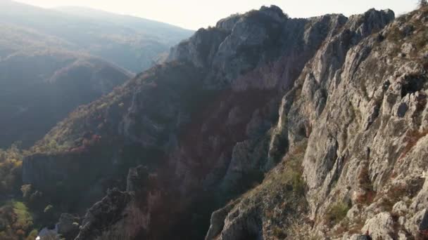 Stone Rocks Nisevac Svrljig Serbia Cliff Gorge Rock Mountain Range — Stock Video