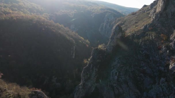 Rochers Pierre Nisevac Près Svrljig Serbie Falaise Gorge Roche Sur — Video