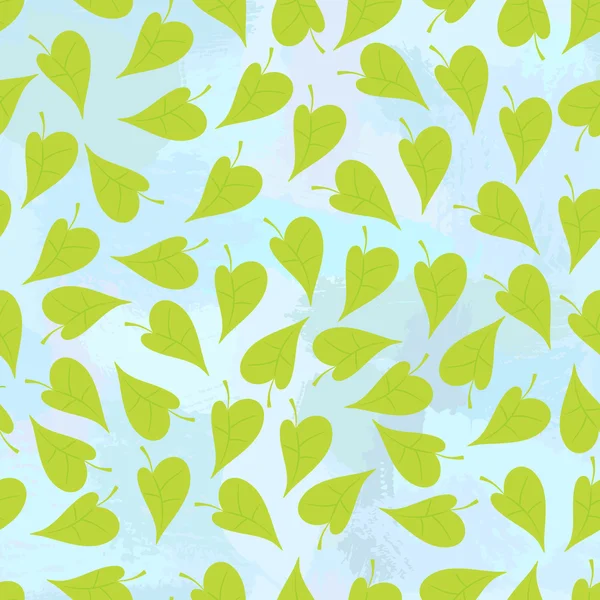 Зелене листя безшовний фон — стоковий вектор