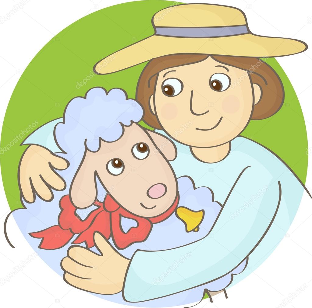 Shepherd and Sheep Stock Vector Image by ©primovich #35401503 Shepherd and Sheep Stock Vector Image by ©primovich #35401503