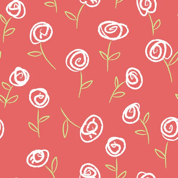 Patrón sin costuras con rosas — Vector de stock