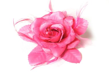 renkli kumaş saç tokası.