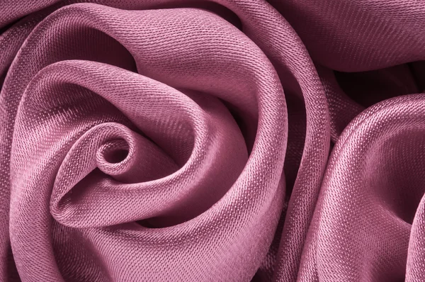Close up van glanzende lichte paarse stof bloem. — Stockfoto