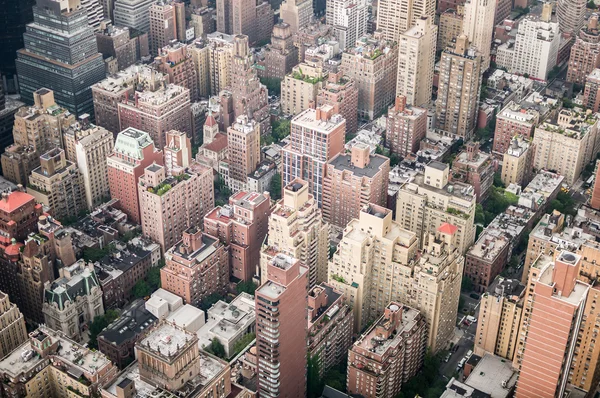 Aeriel tiro de edifícios da cidade de Nova York — Fotografia de Stock