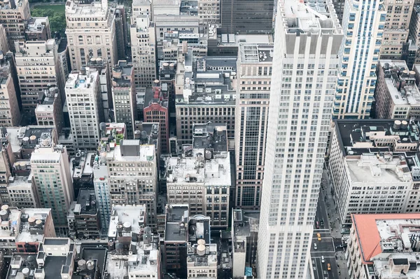 Aeriel tiro de edifícios da cidade de Nova York — Fotografia de Stock