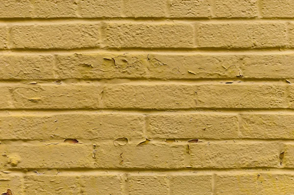 黄彩的砖墙背景 — 图库照片