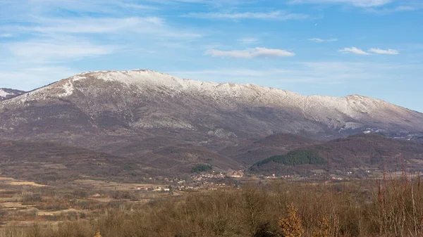 Snowy Top Mountain Range Image Beautiful Winter Landscape South Serbia — Stock Photo, Image