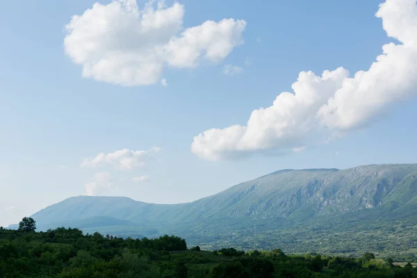 Gyönyörű Panoráma Kilátás Nyílik Suva Planina Lánc Hegyek Dombok Szerbiában — Stock Fotó