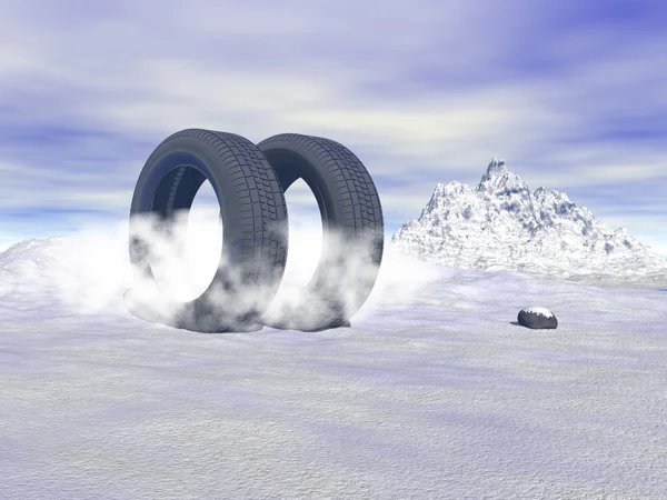 Winter tires — Stock Photo, Image