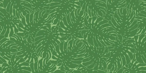 Grüner Dschungel Hinterlässt Nahtlose Muster Tropisches Muster Nahtlose Blätter Aus — Stockvektor