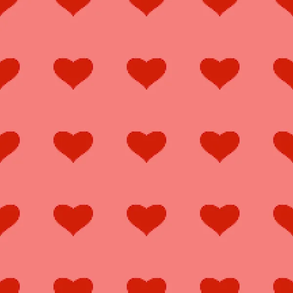 하트는 스타일의 패턴이다 발렌타인데이가 취소됐어 포장지 일러스트를 크리에이티브 디자인 — 스톡 벡터