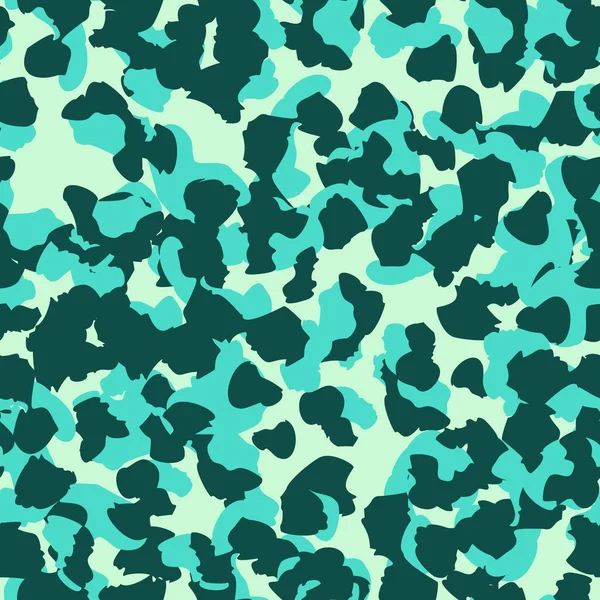 Creatieve Cheetah Camouflage Naadloos Patroon Camo Luipaard Elementen Achtergrond Onregelmatige — Stockvector