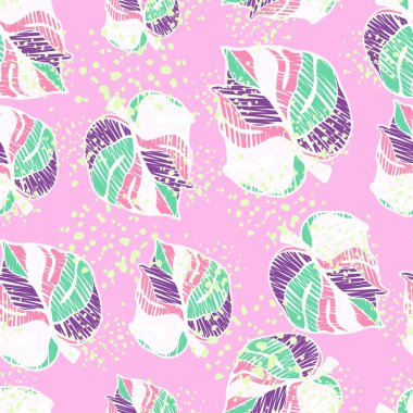 El yapımı nakış canavarı tropikal ve pürüzsüz bir iz bırakır. Palmiye yaprağının sonu gelmez duvar kağıdı. Yaratıcı egzotik Hawaii orman arka planı. Sonsuz yağmur ormanı geçmişi. Kumaş ve tekstil baskısı için tasarım