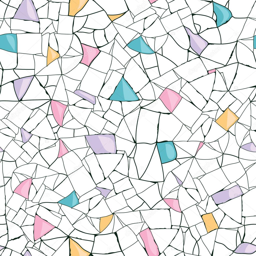 Colorful Mosaic Seamless Pattern — Stock Vector © Oksanciaart 14851221