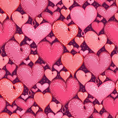 Sevgililer Günü 'nde kalpler pürüzsüzdür.