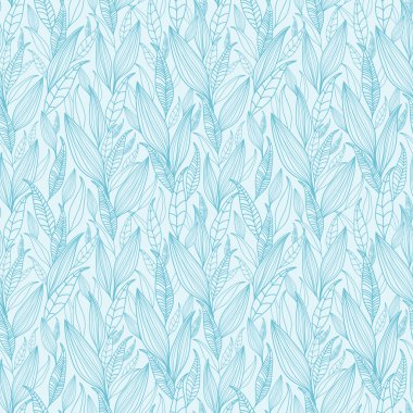 Dikişsiz desen arka plan mavi Hat sanatı bırakır