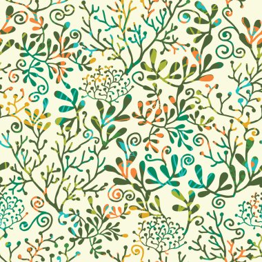 dokulu bitkiler Dikişsiz desen arka plan