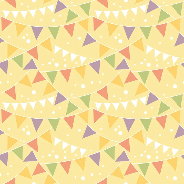 シームレス パターン背景旗布・ パーティの装飾 — ストックベクタ