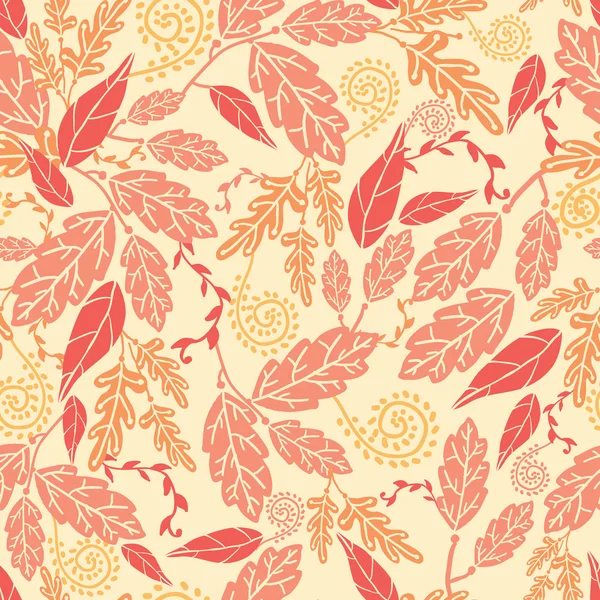 Autumn Leaves Seamless Pattern background — Stock Vector