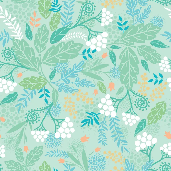Spring berries seamless pattern background — Stock Vector