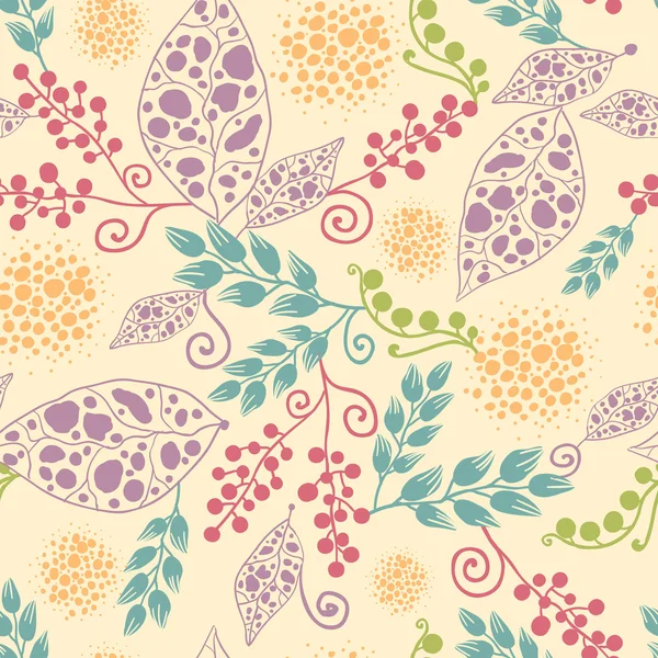 Abstract Leaves Seamless Pattern background — стоковый вектор