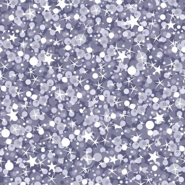 Silver sparkles seamless pattern background