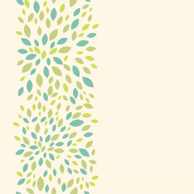 yaprak dokusu dikey Dikişsiz desen arka plan sınırı