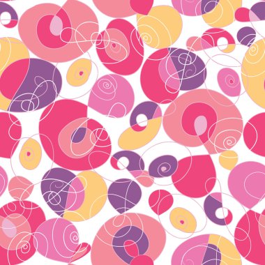 renkli girdap şekilleri Dikişsiz desen arka plan