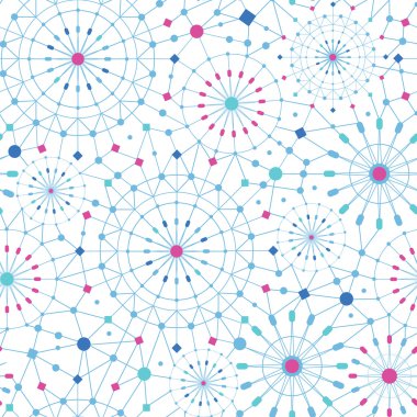 mavi soyut hat sanat çevrelerinde Dikişsiz desen arka plan