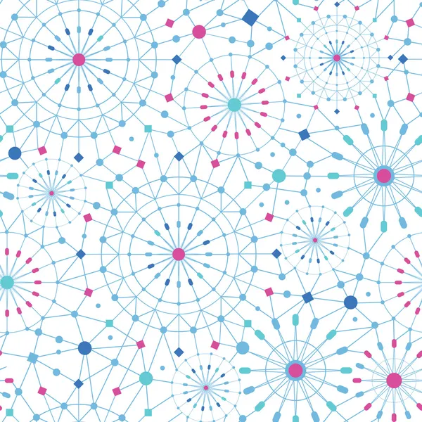 Синя абстрактна лінія мистецьких кіл безшовний візерунок фон — стоковий вектор