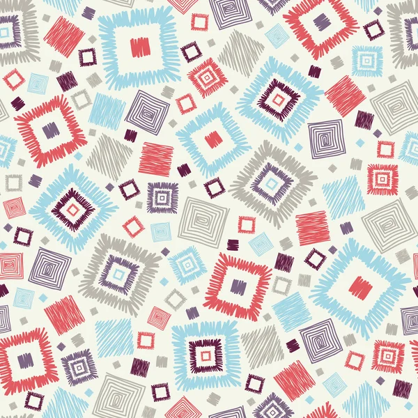 Texturizado cuadrados geométricos sin costuras patrón de fondo — Archivo Imágenes Vectoriales