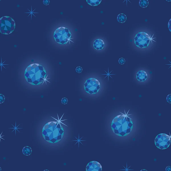 Estrellas de diamante sin costura patrón de fondo — Vector de stock