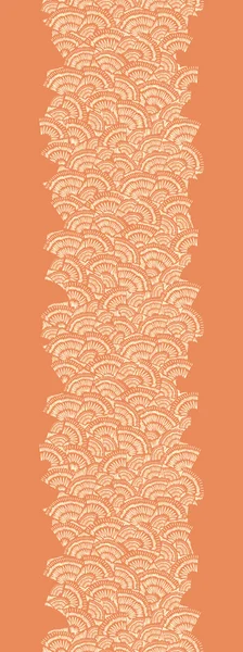 Texture géométrique doodle verticale bordure de motif sans couture — Image vectorielle