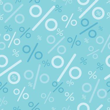 Percentage signs seamless pattern backgrounds clipart