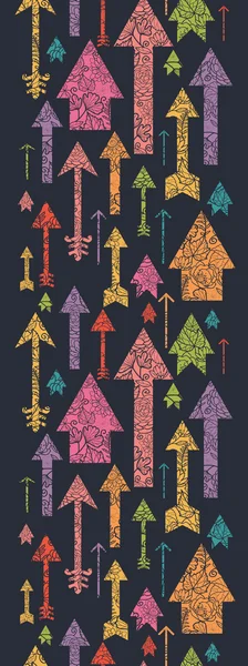 Природа текстурированные стрелки, указывающие вверх вертикальный бесшовный шаблон — стоковый вектор