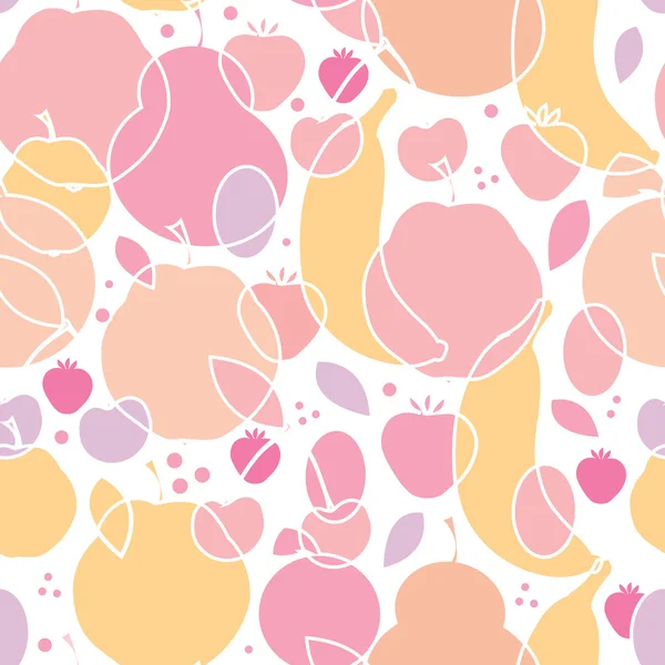 Fruit doux fond de motif sans couture — Image vectorielle