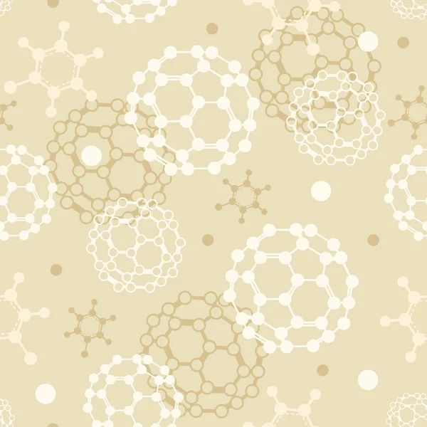 Molecules seamless pattern background — Stock Vector