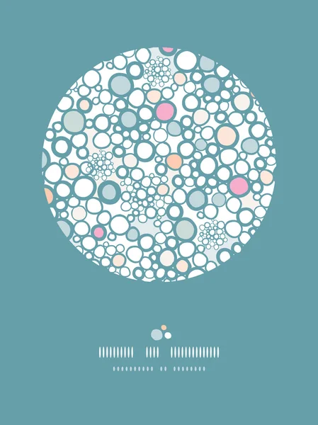 カラフルな泡サークル ビネット シームレス パターン背景 — ストックベクタ