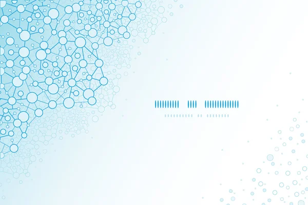 Moleculaire structuur horizontale wetenschappelijke sjabloon achtergrond — Stockvector