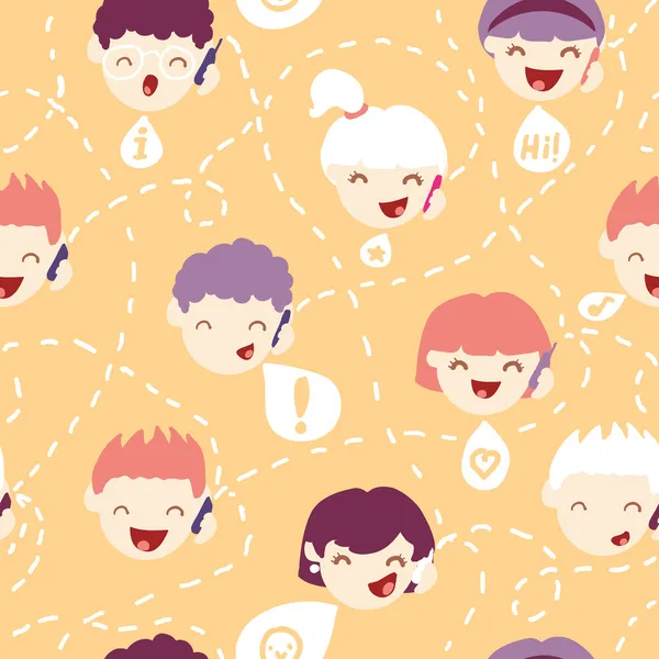 cep telefonu seamless modeli üzerinde konuşuyor