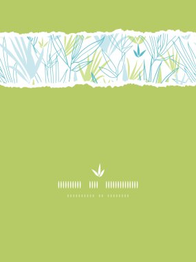 Mavi bambu dalları yatay bir dekor arka plan