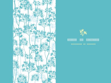 soyut mavi ağaçlar yatay Dikişsiz desen arka plan